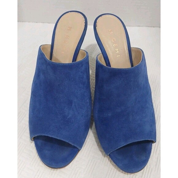 M. Gemi Shoes - M.Gemi Blue Suede Heeled Sandals EU size 38  US 7.5